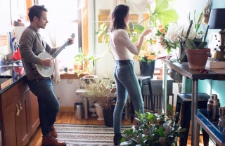 Lisa Przystup and Jonathon Linaberry in Love